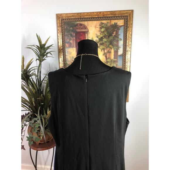 Ellen Tracy Little Black Dress 1X Sleeveless A Line Audrey Hepburn Quiet Luxury - Picture 5 of 10